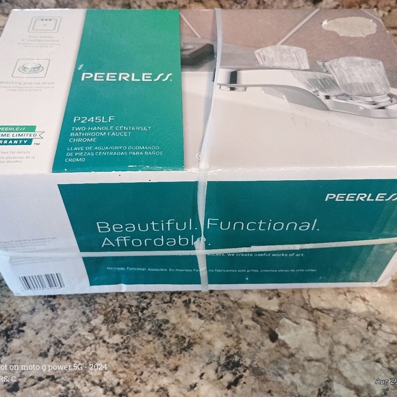 Chrome Dual Handle Bathroom Faucet. Brand New Sealed - Picture 4 of 4